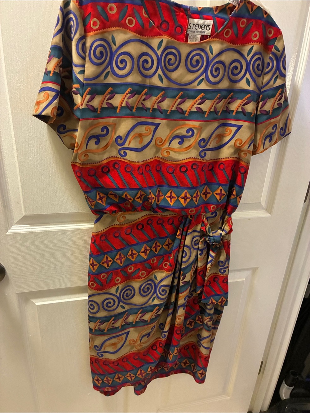J.Stevens Vintage Faux wrap— Aztec-tribal pattern